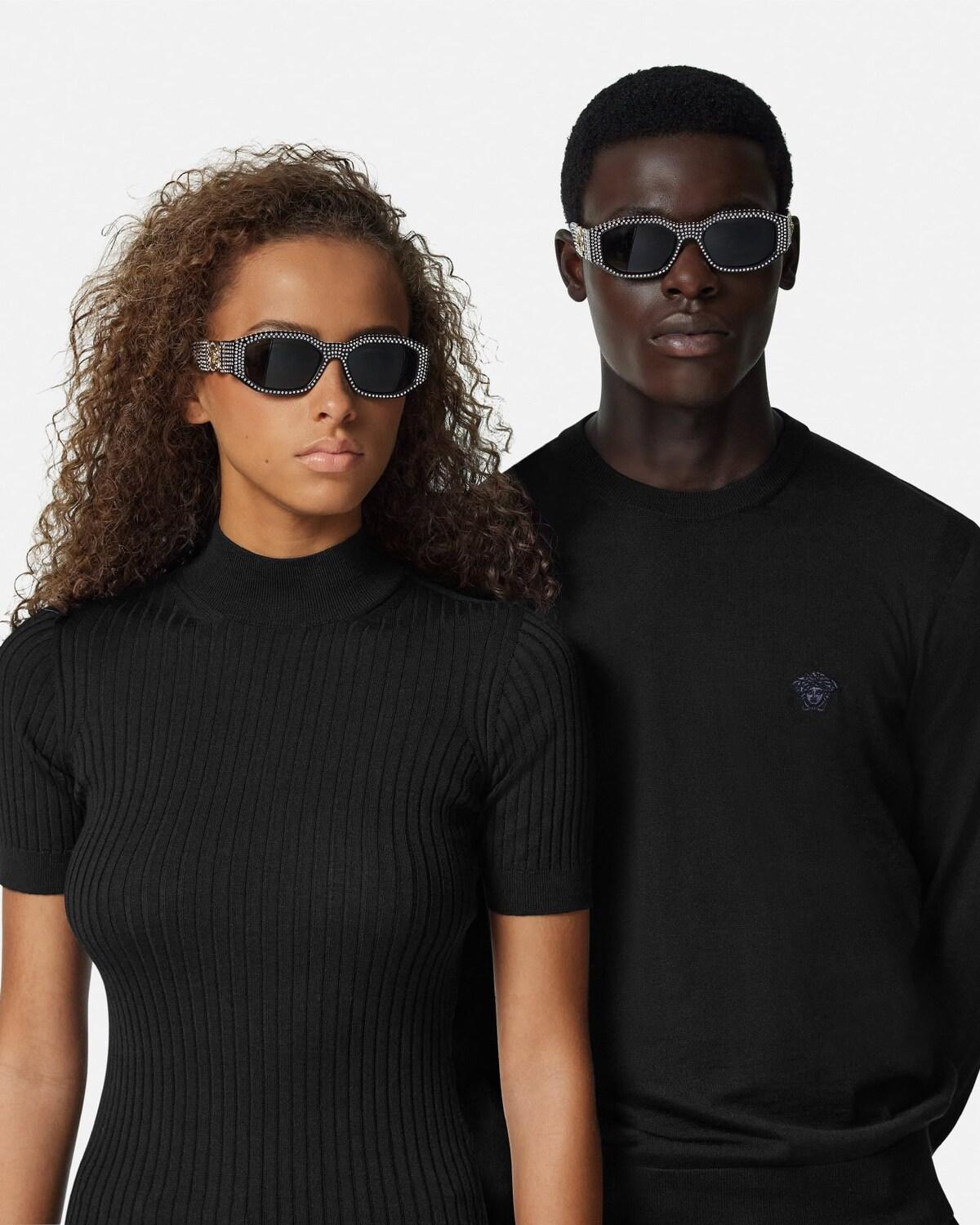 Crystal Medusa Biggie Sunglasses - Image 3