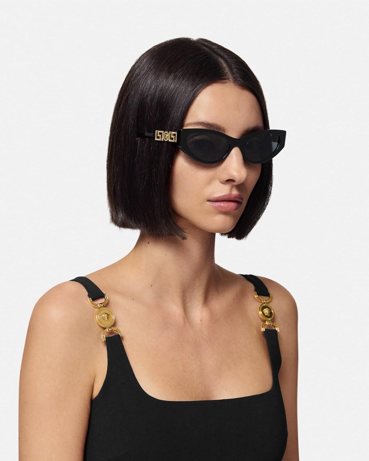 Greca Strass Cat-Eye Sunglasses - Image 3