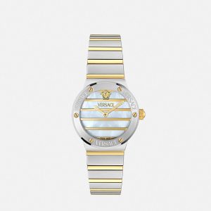 Greca Logo Pearl Watch