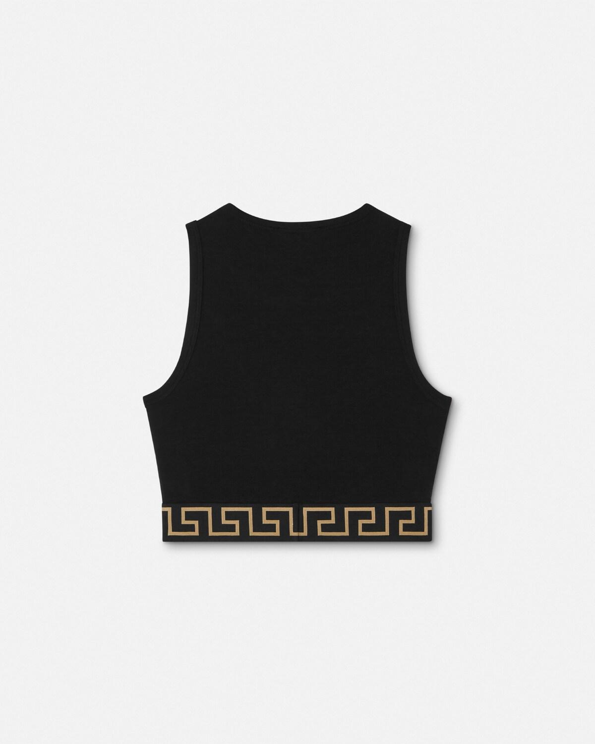 Jacquard Cotton-Jersey Crop Top - Image 3