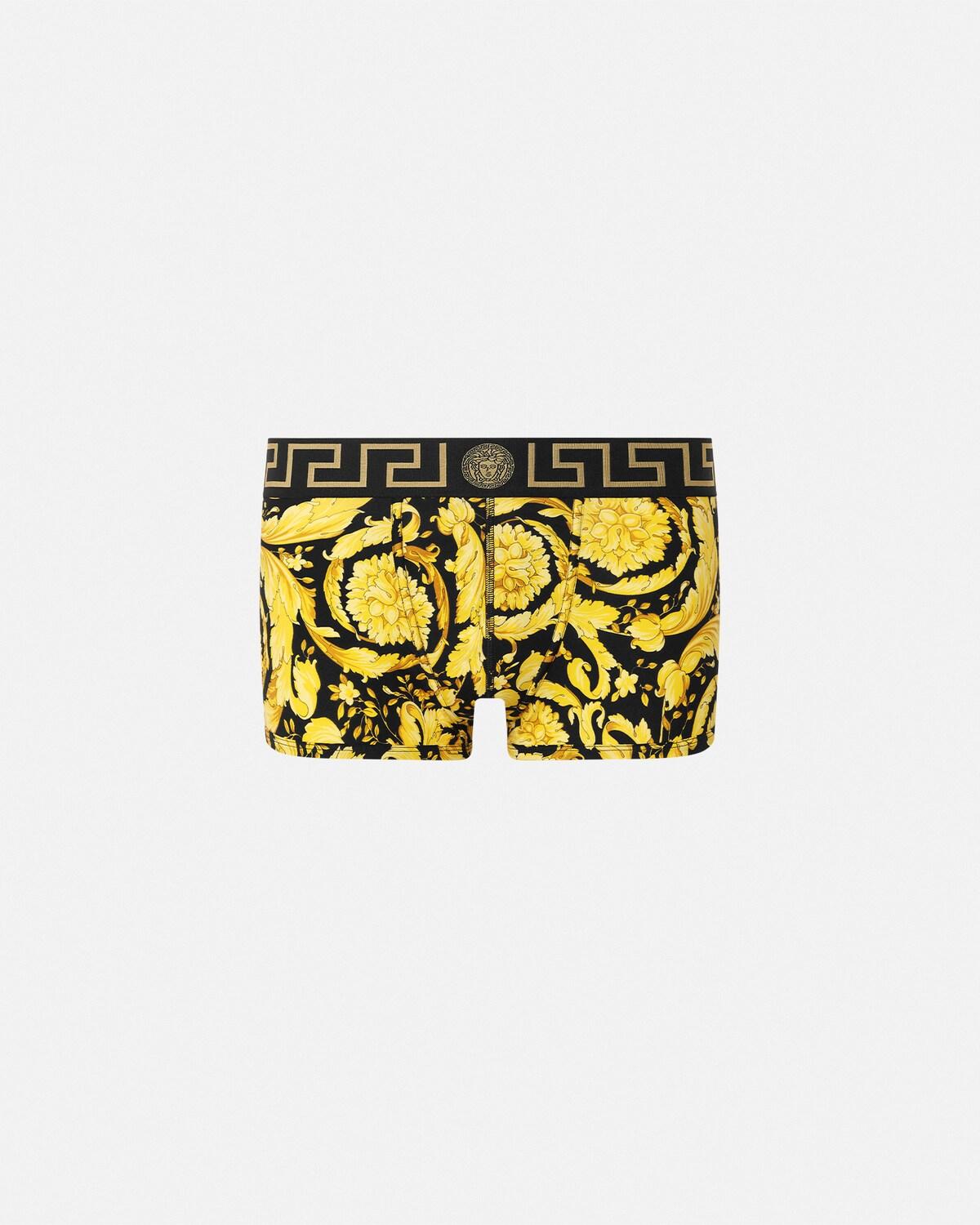 Printed Jacquard Cotton-Jersey Trunks