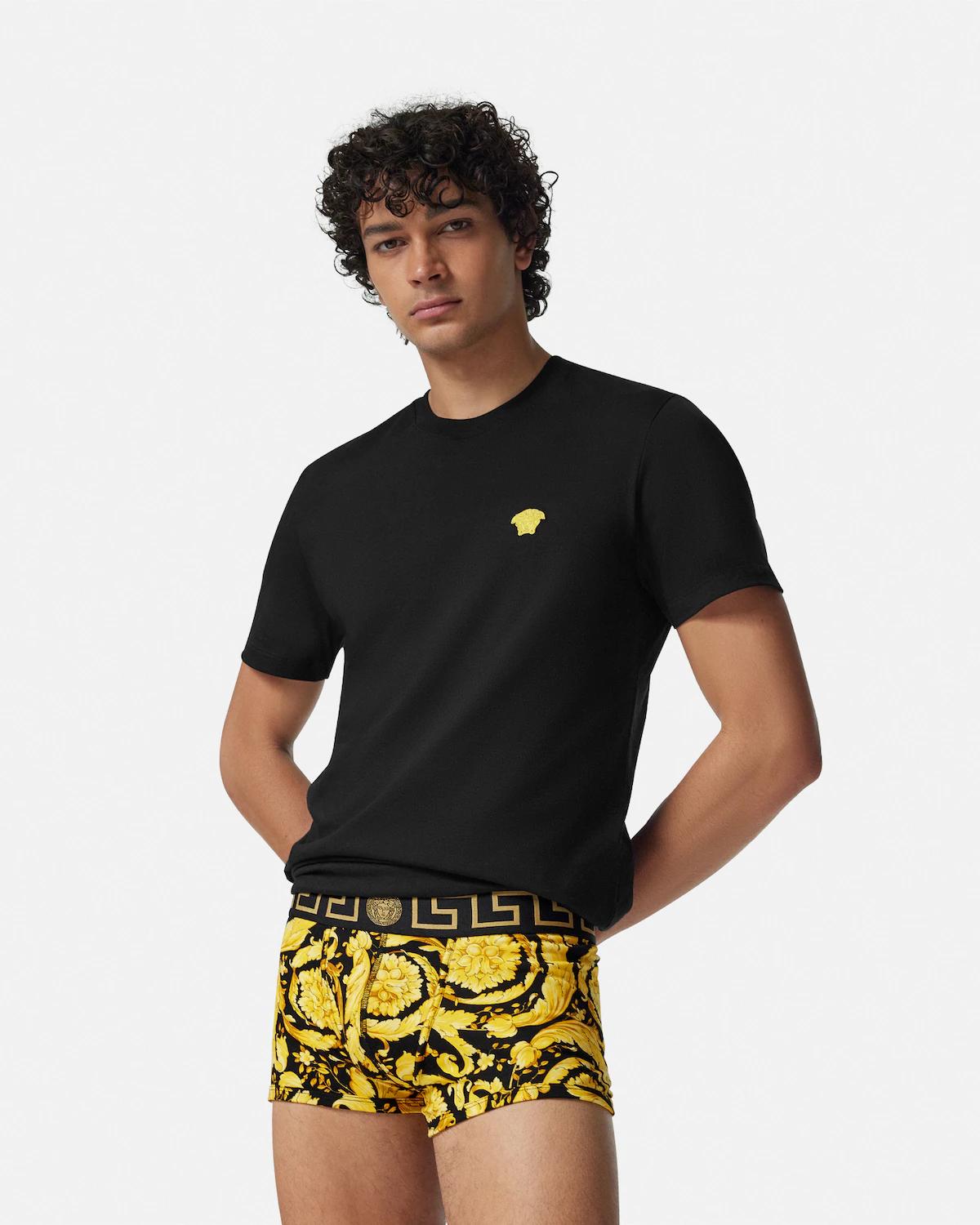 Printed Jacquard Cotton-Jersey Trunks - Image 2