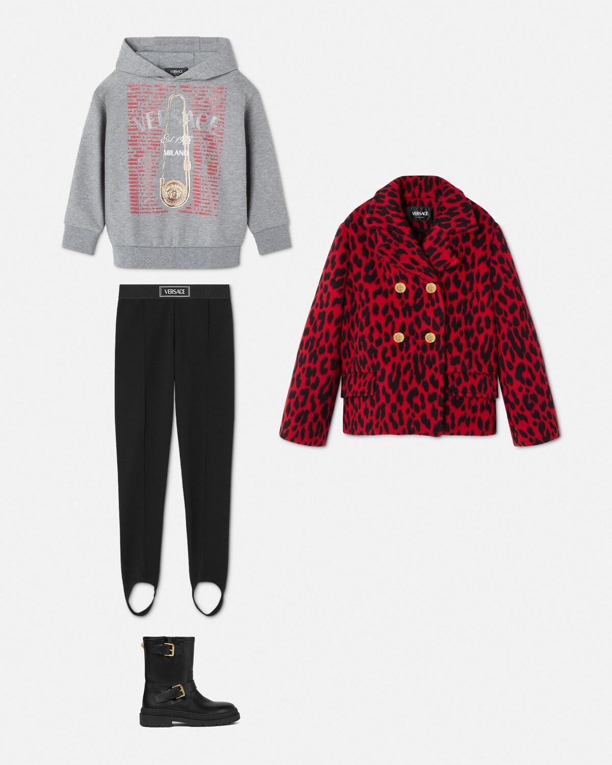 Kids Jacquard Stretch Milano-Stitch Leggings - Image 2