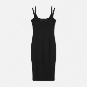 Baroque Buckle Midi Dress